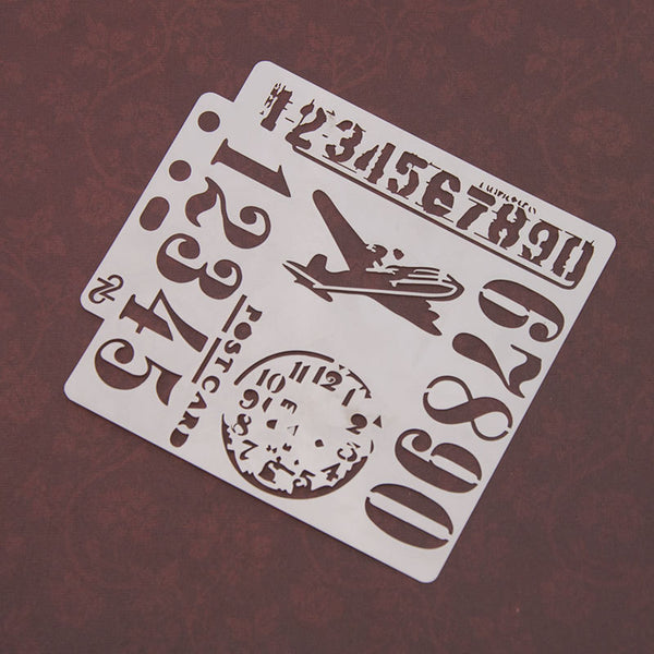 16PCS Layering Painting Stencils-C