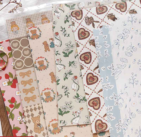 Cartoon Scrapbook Background Paper