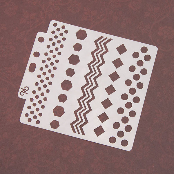 16PCS Layering Painting Stencils-A