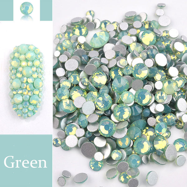 Colorful Glossy Small Diamond Opal