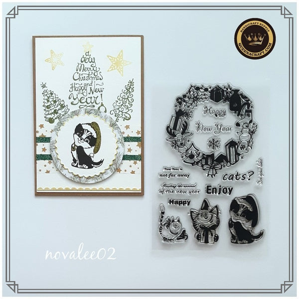 Holiday Cat Stamps