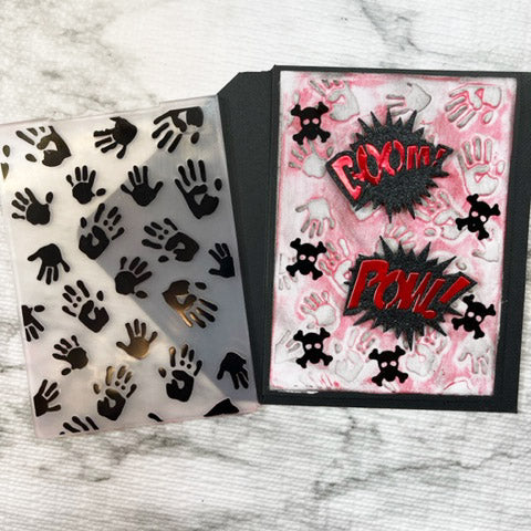Halloween Handprint Embossing Folder