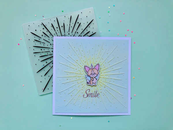 Radiation Droplets EMBOSSING FOLDER