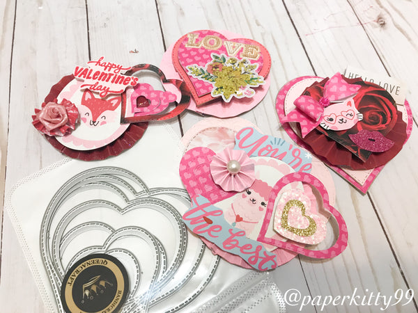 Heart-shaped Nesting Dies