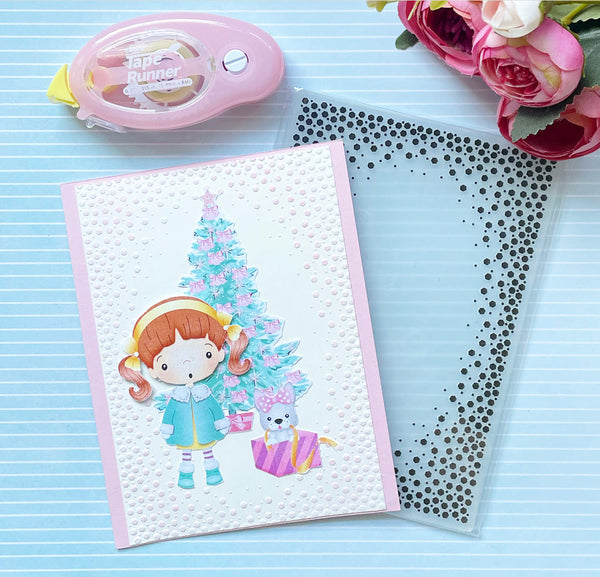 Dots in Circles EMBOSSING FOLDER