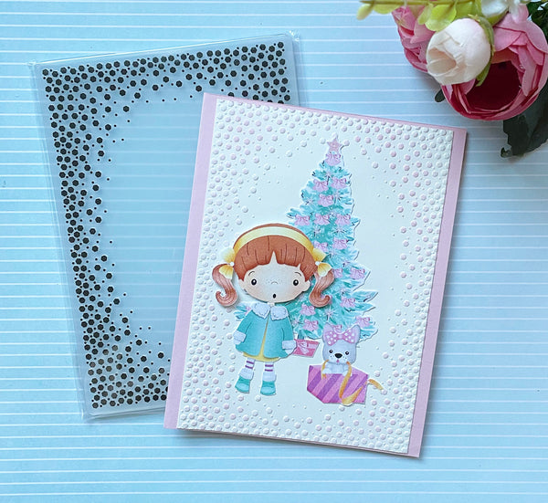 Dots in Circles EMBOSSING FOLDER