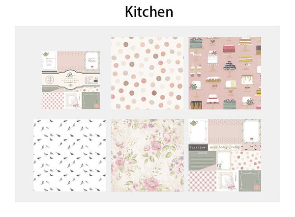 European Garden Series Backing Paper Material Paper