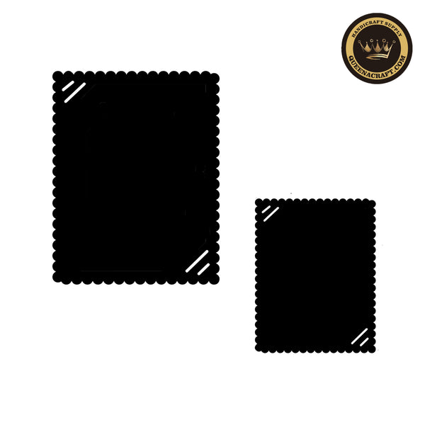 2PCS Diagonal Photo Frame Dies