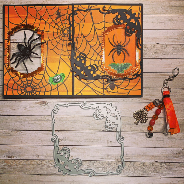【Original】Halloween Skull Border Dies-B