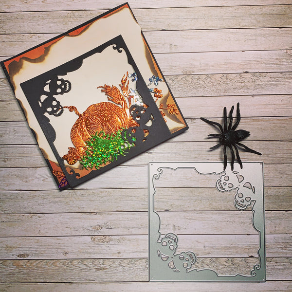 【Original】Halloween Skull Border Dies-B