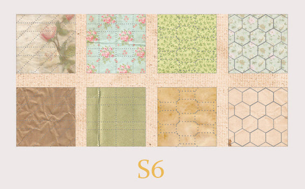 Pre-cut Vintage Handcraft Background Paper