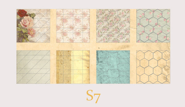 Pre-cut Vintage Handcraft Background Paper