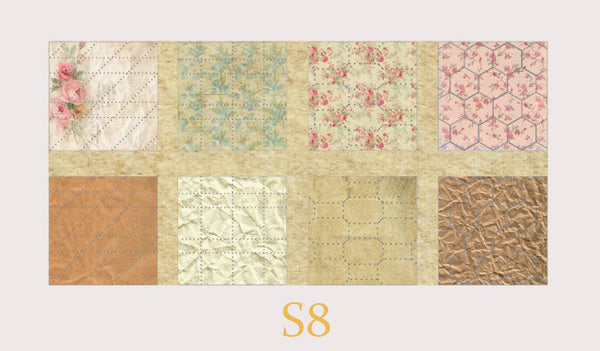 Pre-cut Vintage Handcraft Background Paper