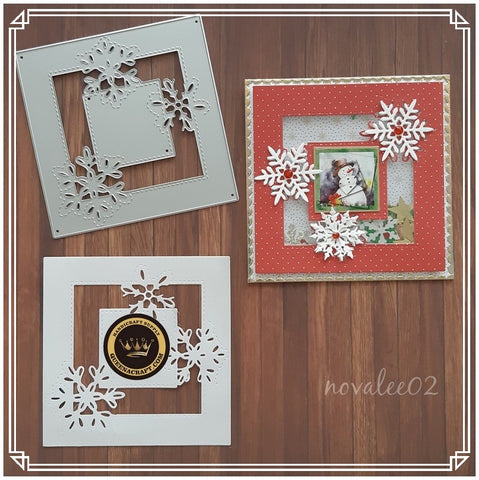 【Original】Square Snowflake Background Dies